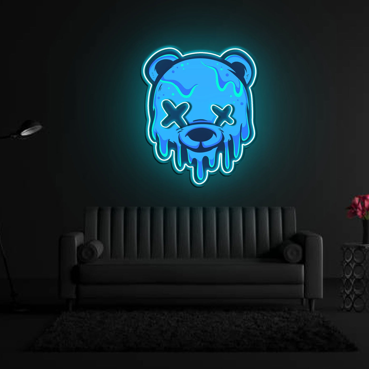 Ice Head Bear Neon x Acrylic Artwork - 25"x20"LED Neon x Acrylic Print