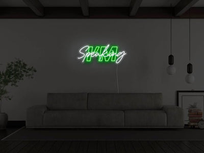 I'm Speaking LED Neon Sign - Green