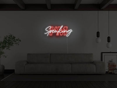 I'm Speaking LED Neon Sign - Red