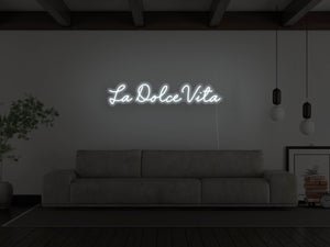 La Dolce Vita LED Neon Sign - Pink