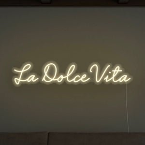 La Dolce Vita LED Neon Sign - Pink