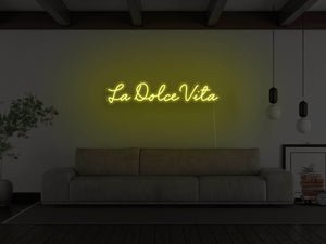 La Dolce Vita LED Neon Sign - Pink