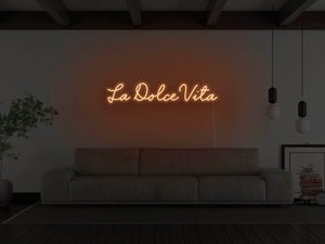 La Dolce Vita LED Neon Sign - Pink