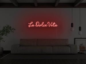 La Dolce Vita LED Neon Sign - Pink