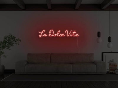 La Dolce Vita LED Neon Sign - Red