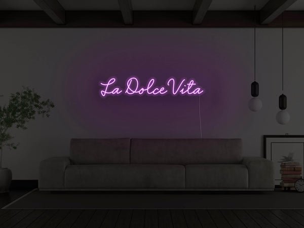 La Dolce Vita LED Neon Sign - Purple