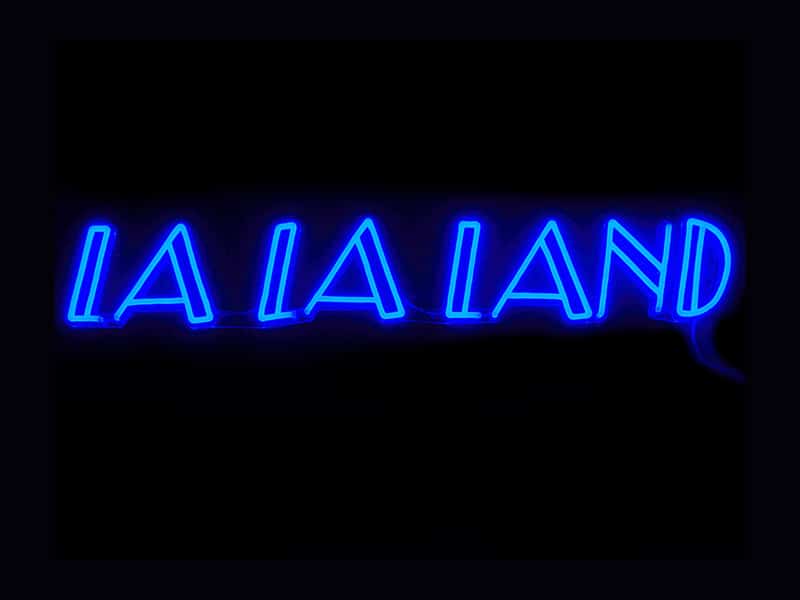 LA LA LAND Neon Sign - White