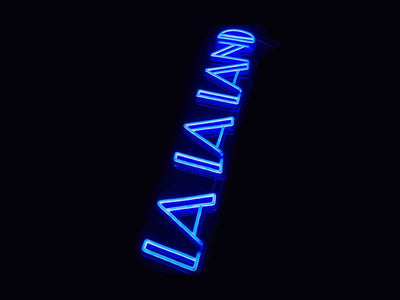 LA LA LAND Neon Sign - White