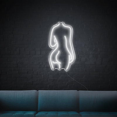 Lady Back LED Neon Sign - 14inch x 26inchWarm White