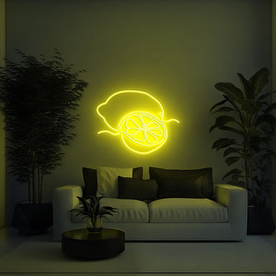 Lemon Aesthetic LED Neon Sign - 30 InchDark Blue