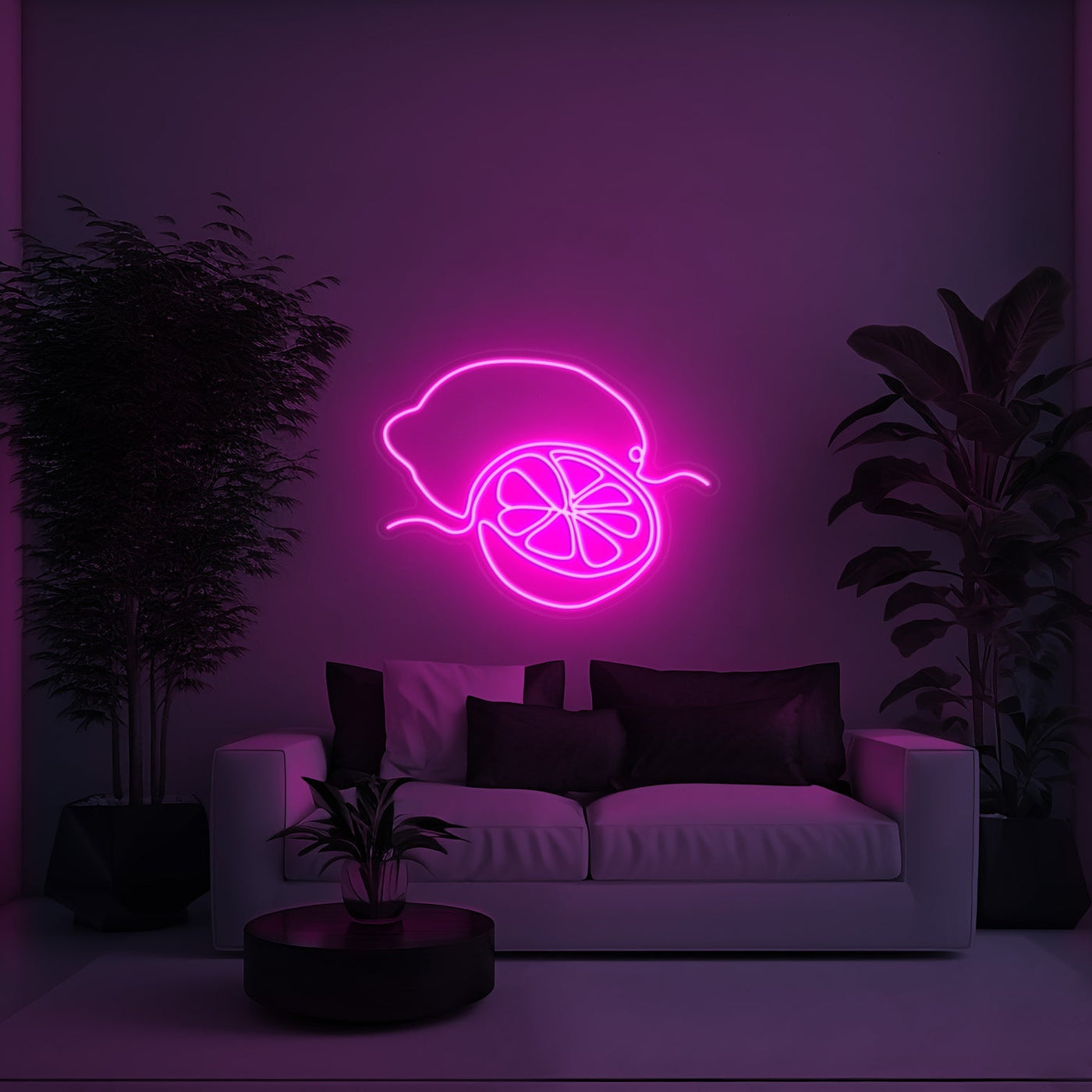 Lemon Aesthetic LED Neon Sign - 30 InchGolden Yellow