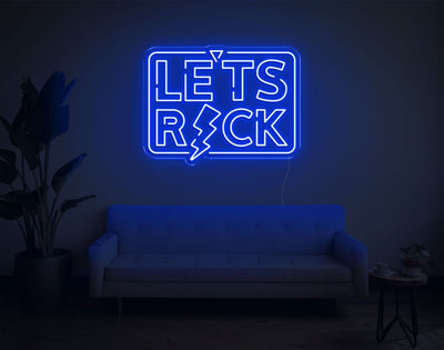 Let's Ricks LED Neon Sign - 19inch x 24inchHot Pink