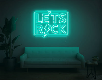 Let's Ricks LED Neon Sign - 19inch x 24inchHot Pink