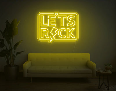 Let's Ricks LED Neon Sign - 19inch x 24inchHot Pink