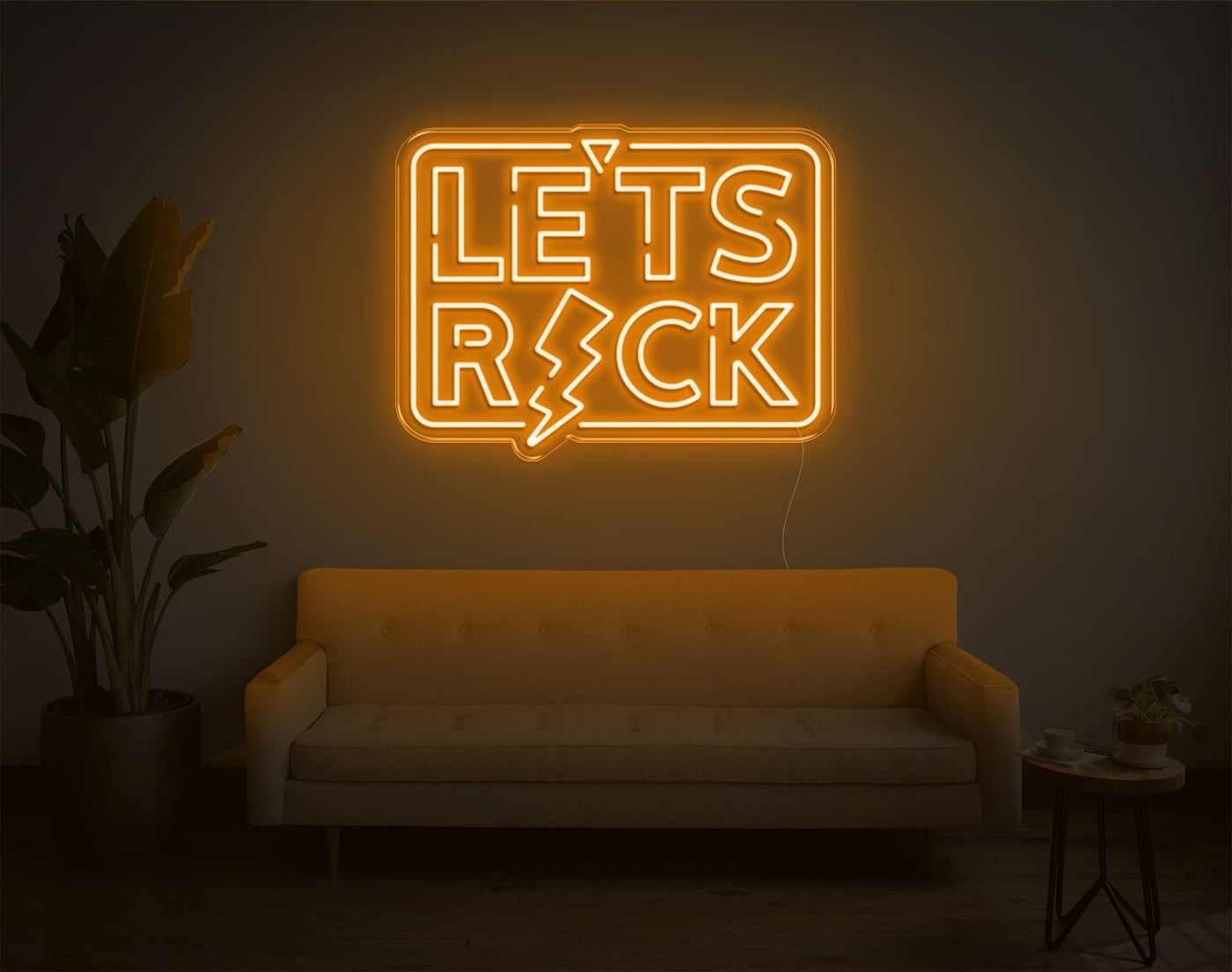 Let's Ricks LED Neon Sign - 19inch x 24inchHot Pink