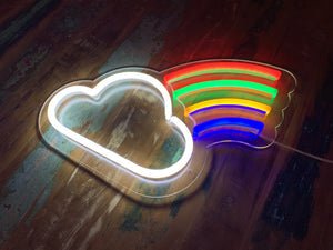 Little Cloud And Rainbow LED Neon Sign -