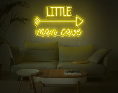 Little Man Cave LED Neon Sign - 19inch x 30inchYellow