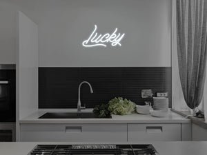 Lucky LED Neon Sign - Pink