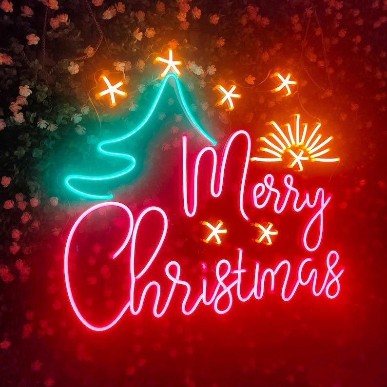 Merry Christmas Neon Sign - Red20 inches