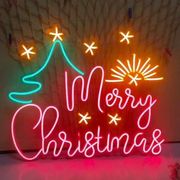 Merry Christmas Neon Sign - Red20 inches