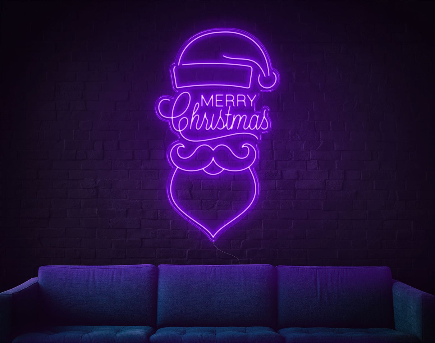 Merry Christmas V3 LED Neon Sign - 50inch x 30inchPurple