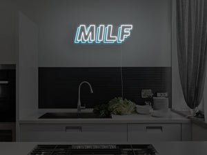 MILF LED Neon Sign - Pink