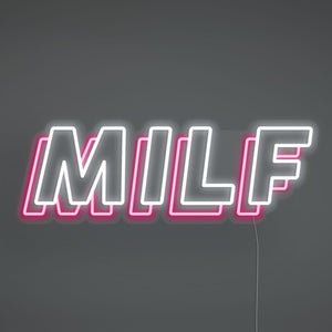 MILF LED Neon Sign - Pink