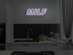 MILF LED Neon Sign - Pink