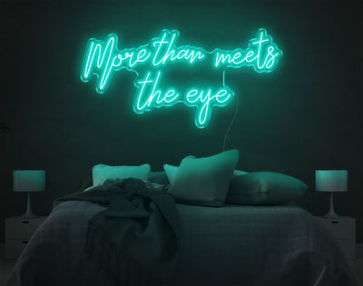 More Than Meets The Eye LED Neon Sign - 20inch x 41inchHot Pink