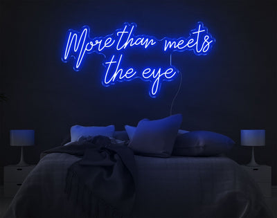 More Than Meets The Eye LED Neon Sign - 20inch x 41inchHot Pink