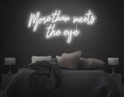 More Than Meets The Eye LED Neon Sign - 20inch x 41inchHot Pink