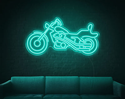 Motor LED Neon Sign - 19inch x 37inchTurquoise