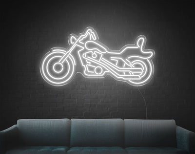 Motor LED Neon Sign - 19inch x 37inchWhite