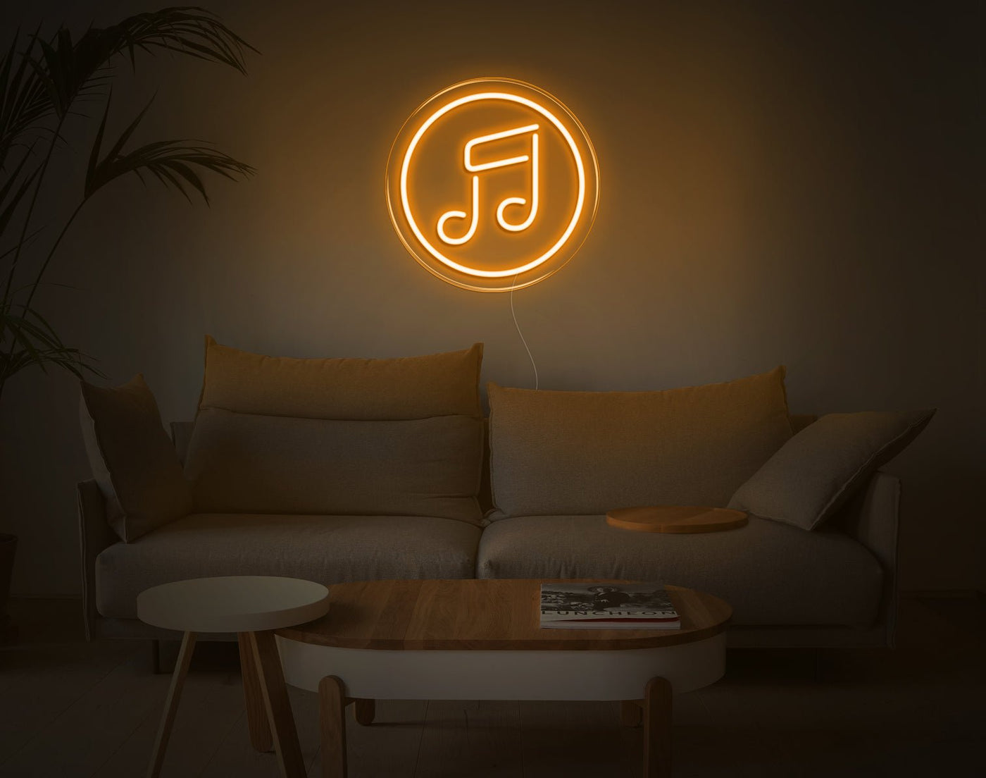 Music V3 LED Neon Sign - 11inch x 11inchOrange