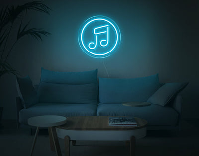 Music V3 LED Neon Sign - 11inch x 11inchBlue