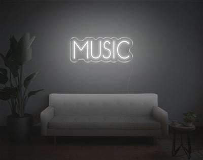 Music V4 LED Neon Sign - 9inch x 24inchHot Pink