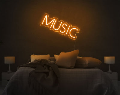 Music V5 LED Neon Sign - 11inch x 18inchHot Pink