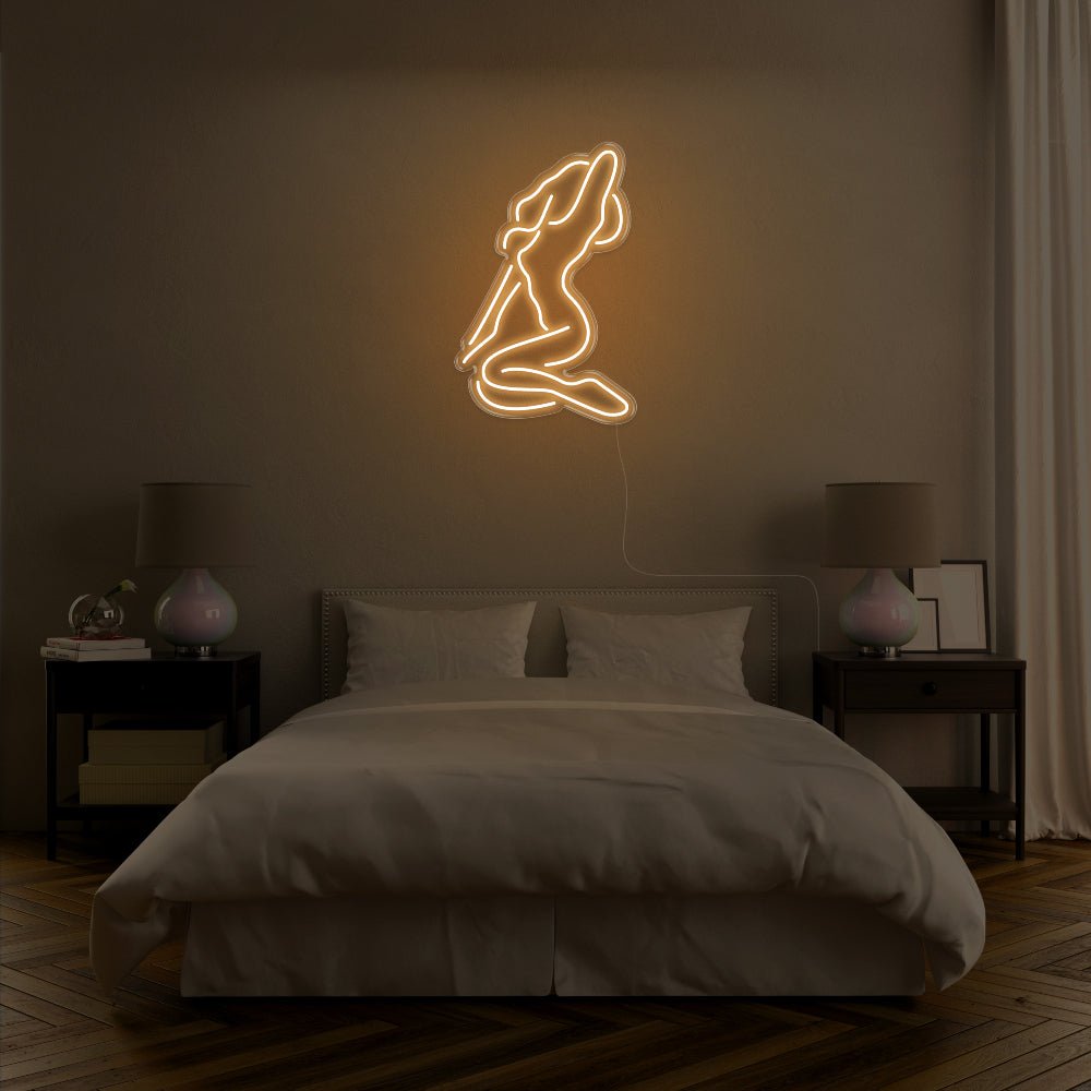 Naked Lady LED Neon Sign - 19inch x 30inchWarm White