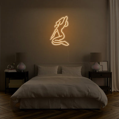 Naked Lady LED Neon Sign - 19inch x 30inchWarm White