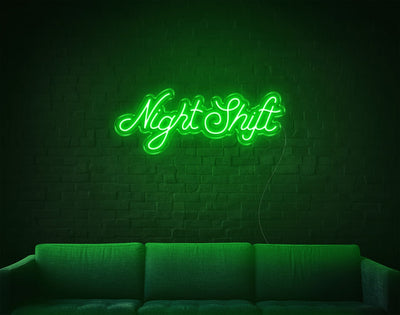 Nightshift LED Neon Sign - 11inch x 30inchHot Pink