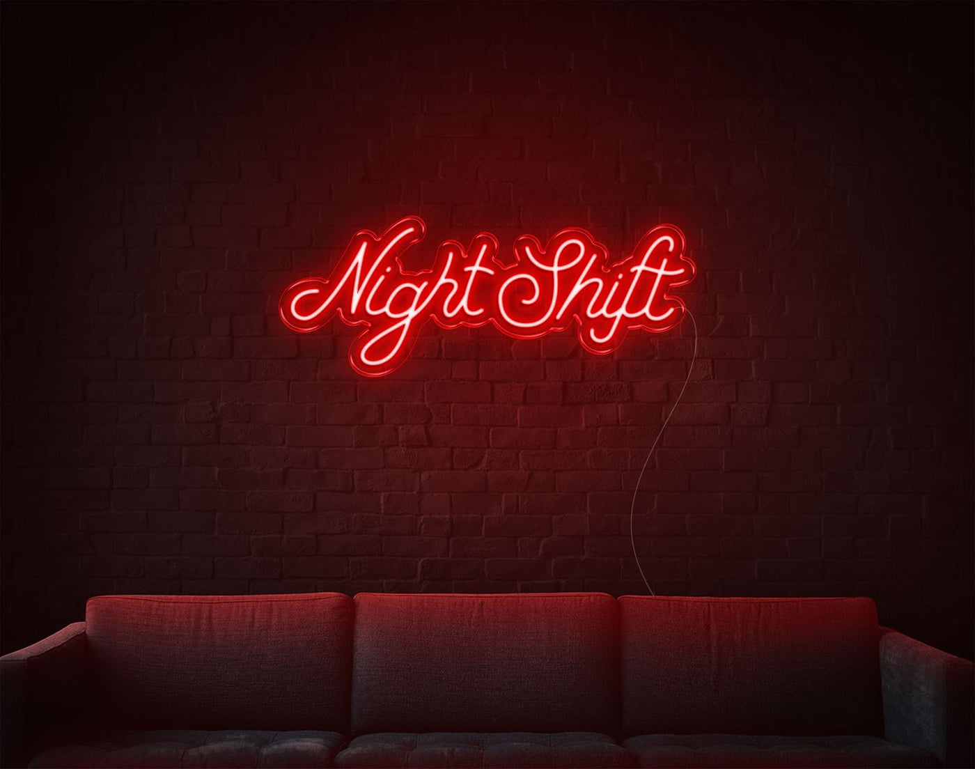 Nightshift LED Neon Sign - 11inch x 30inchHot Pink