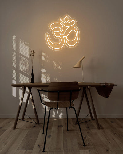 OM LED neon sign - 22inch x 22inchWarm White