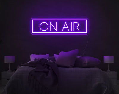 On Air LED Neon Sign - 8inch x 27inchPurple