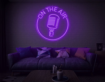 On The Air LED Neon Sign - 27inch x 26inchHot Pink