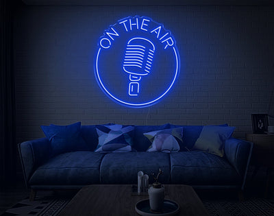 On The Air LED Neon Sign - 27inch x 26inchBlue