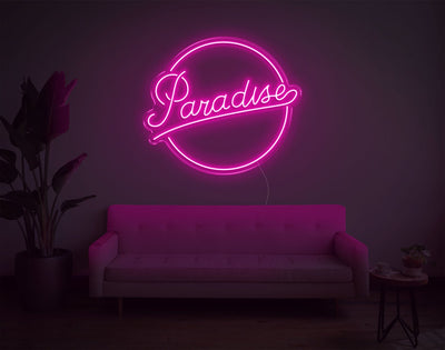 Paradise LED Neon Sign - 24inch x 28inchHot Pink