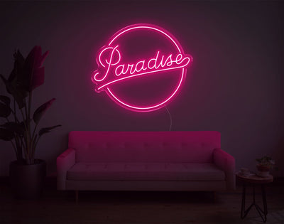 Paradise LED Neon Sign - 24inch x 28inchHot Pink