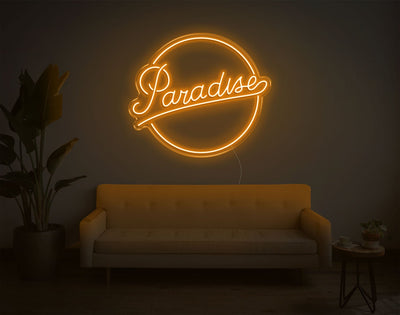 Paradise LED Neon Sign - 24inch x 28inchOrange