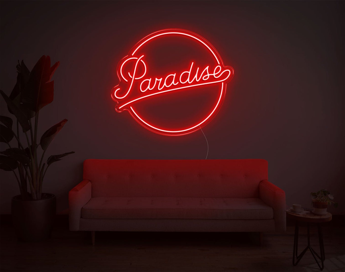 Paradise LED Neon Sign - 24inch x 28inchRed