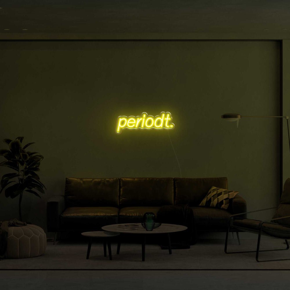 Periodt. LED Neon Sign - 16inch x 7inchYellow